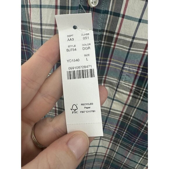 J.Crew Men Large Colorful Classic Fit 100’s 2 Ply Yarn Button Down Shirt Western - Picture 4 of 8